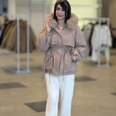 کاپشن وارداتی یکطرف جیب کد:1020